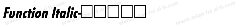 Function Italic字体转换